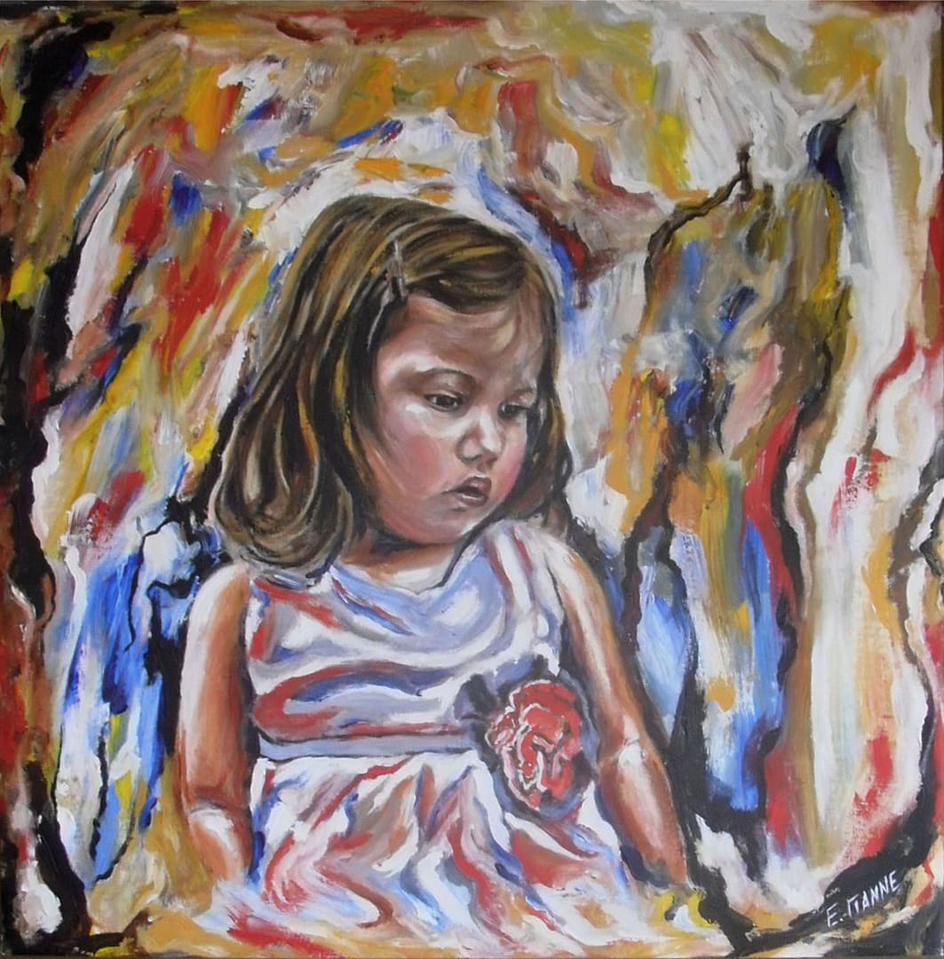 Αθωότητα (2014) / ακρυλικό σε μουσαμά, 62x63εκ.