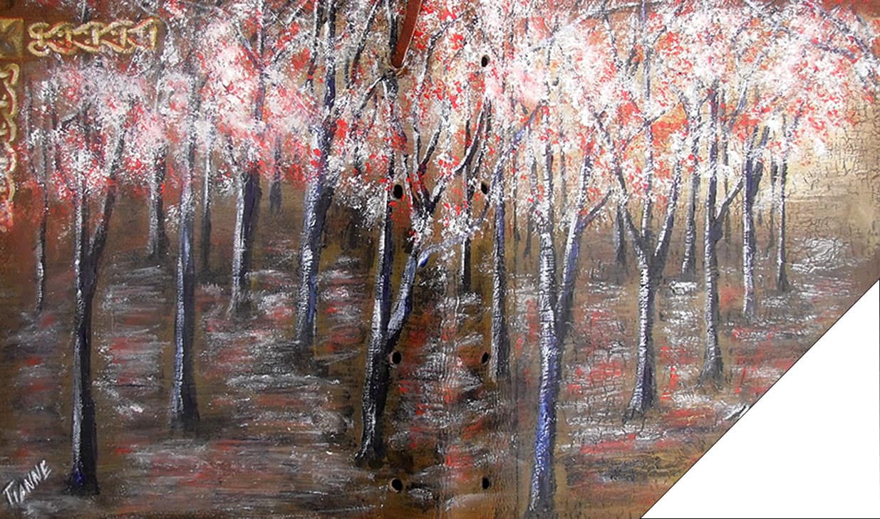 Αποτύπωμα 5 (2018) / λάδι σε δέρμα, 30x25εκ. – ιδιωτική συλλογή