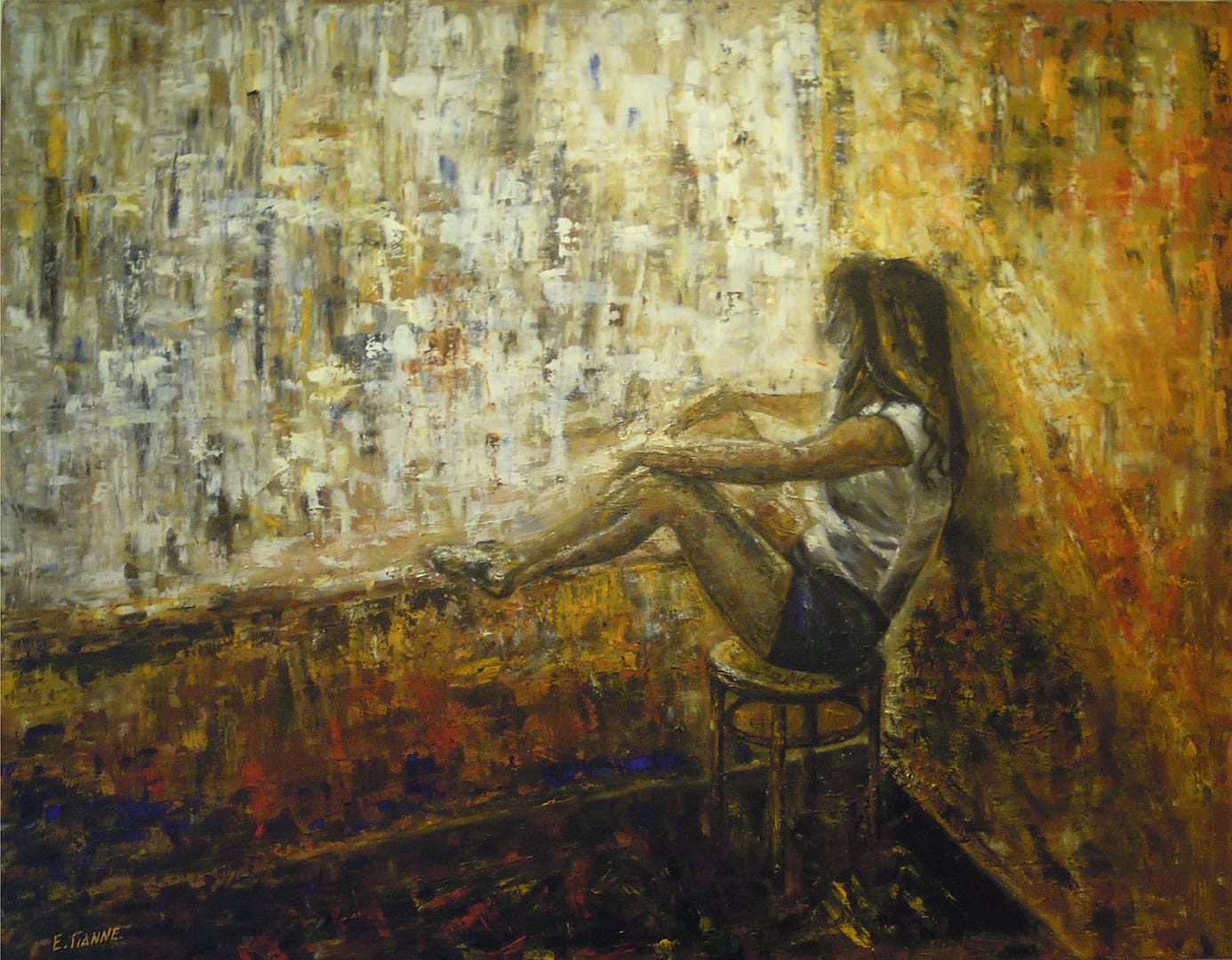 Φυγή του νου III (2014) / λάδι σε μουσαμά, 90x70εκ. - ιδιωτική συλλογή