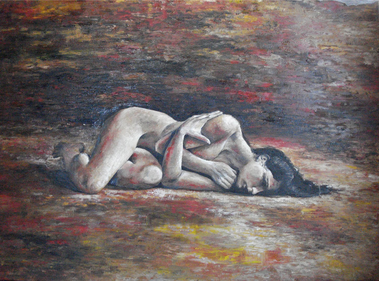 Βύθισμα (2011) / λάδι σε μουσαμά, 110x80εκ.