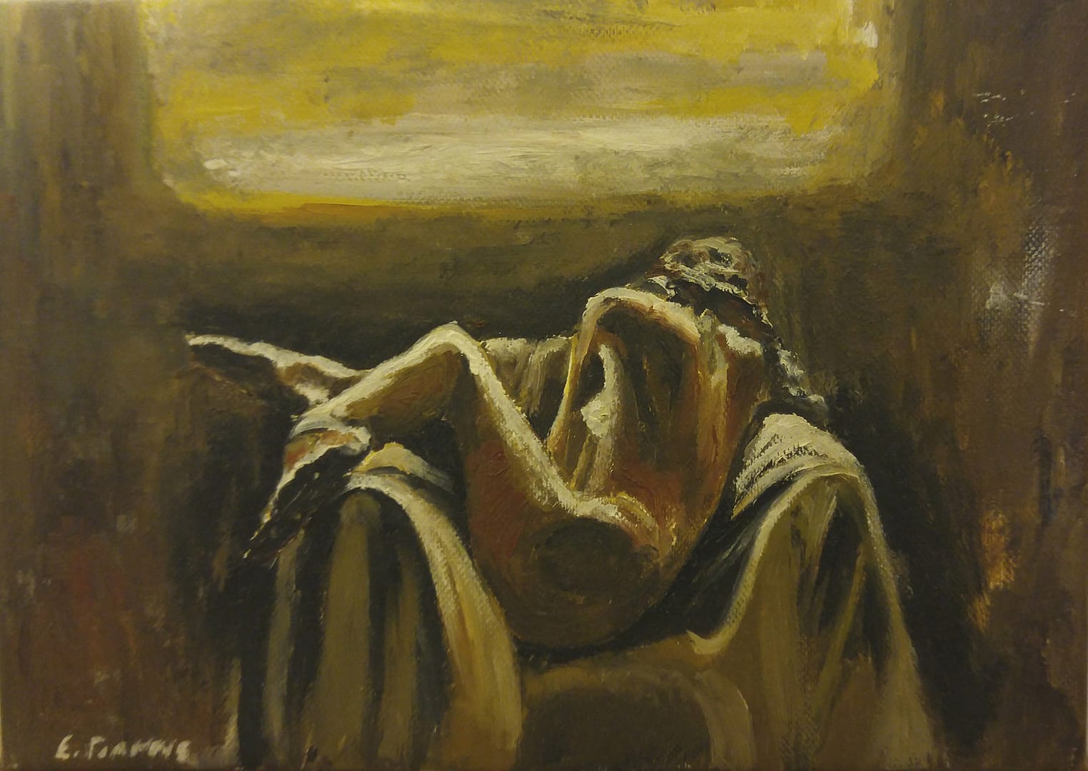 Άρνηση II (2014) / λάδι σε μουσαμά, 32x18εκ. - ιδιωτική συλλογή