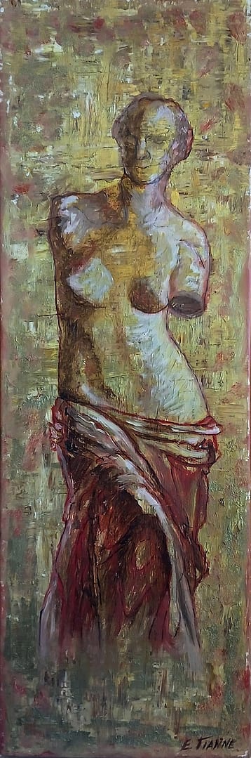 Αναφορά VIV (2007) / λάδι σε μουσαμά, 30x90εκ. - ιδιωτική συλλογή