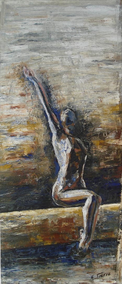 Χωρίς τίτλο (2010) / λάδι σε μουσαμά, 25x57εκ. - ιδιωτική συλλογή