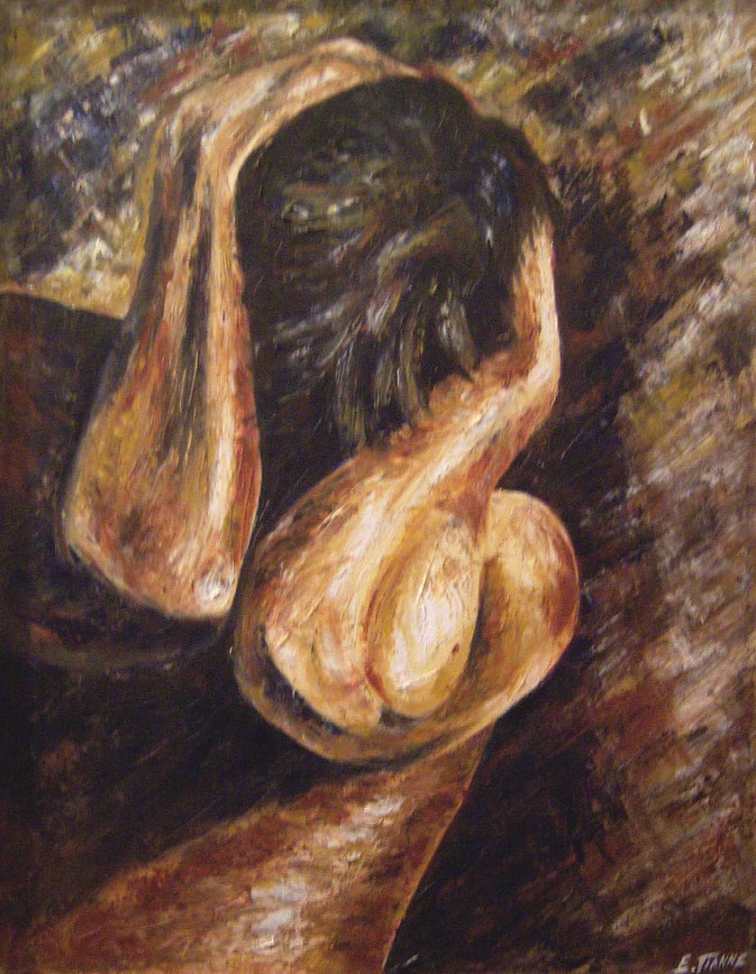 Ξέσπασμα (2001) / λάδι σε μουσαμά, 40x50εκ.