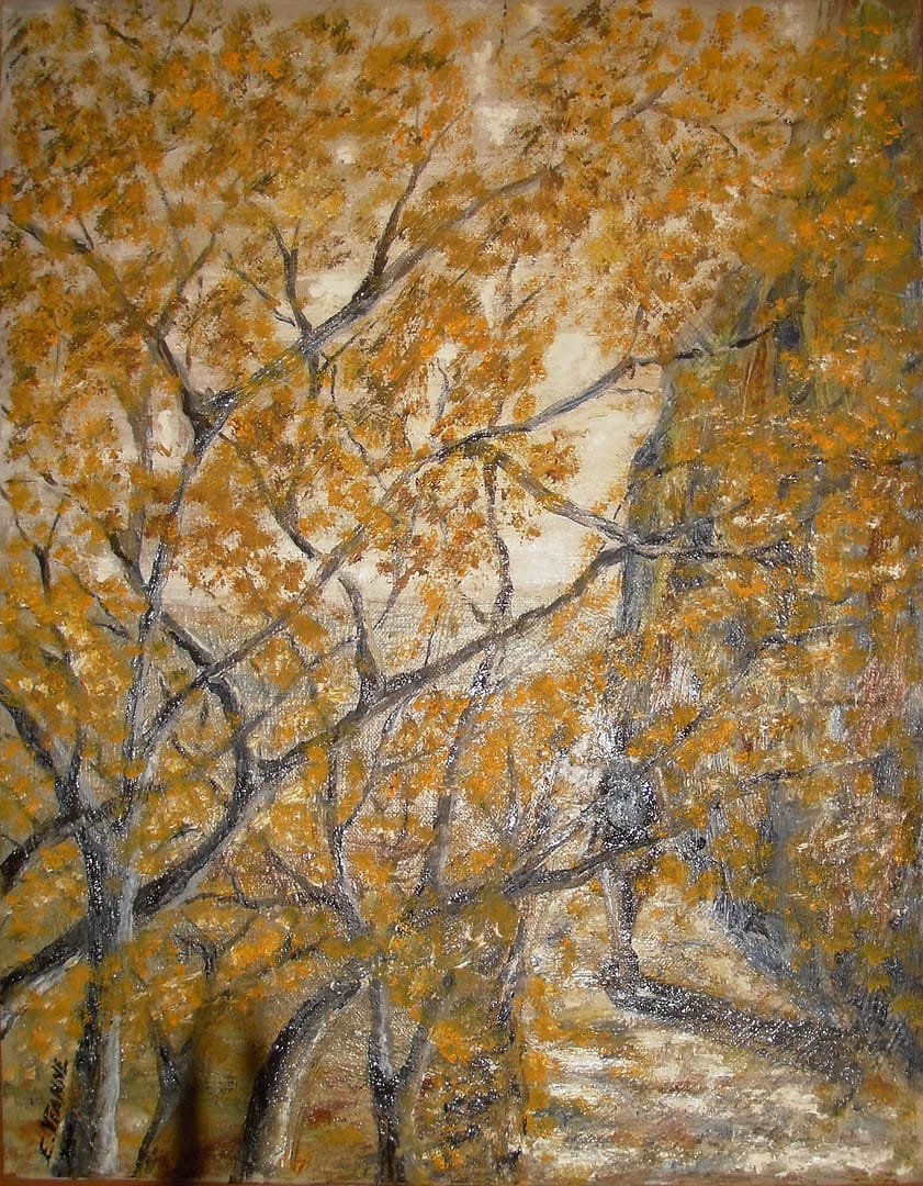 Μονοπάτι Ι(2016) / λάδι σε μουσαμά, 30x40εκ. - ιδιωτική συλλογή